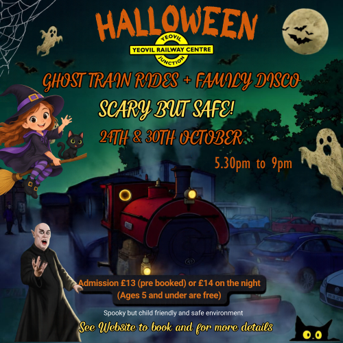 Halloween Disco with steam train evening